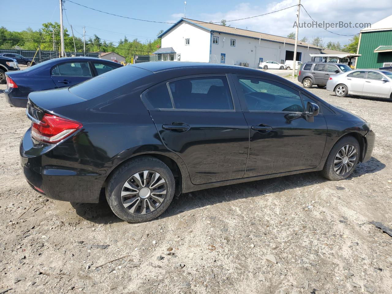 2014 Honda Civic Lx Black vin: 2HGFB2F51EH533238