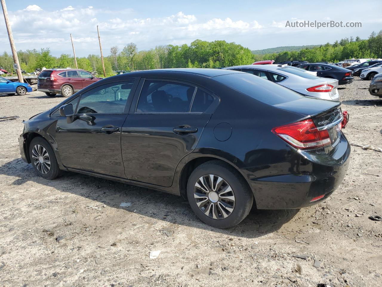 2014 Honda Civic Lx Black vin: 2HGFB2F51EH533238