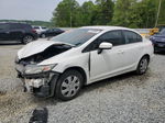 2014 Honda Civic Lx White vin: 2HGFB2F51EH534910