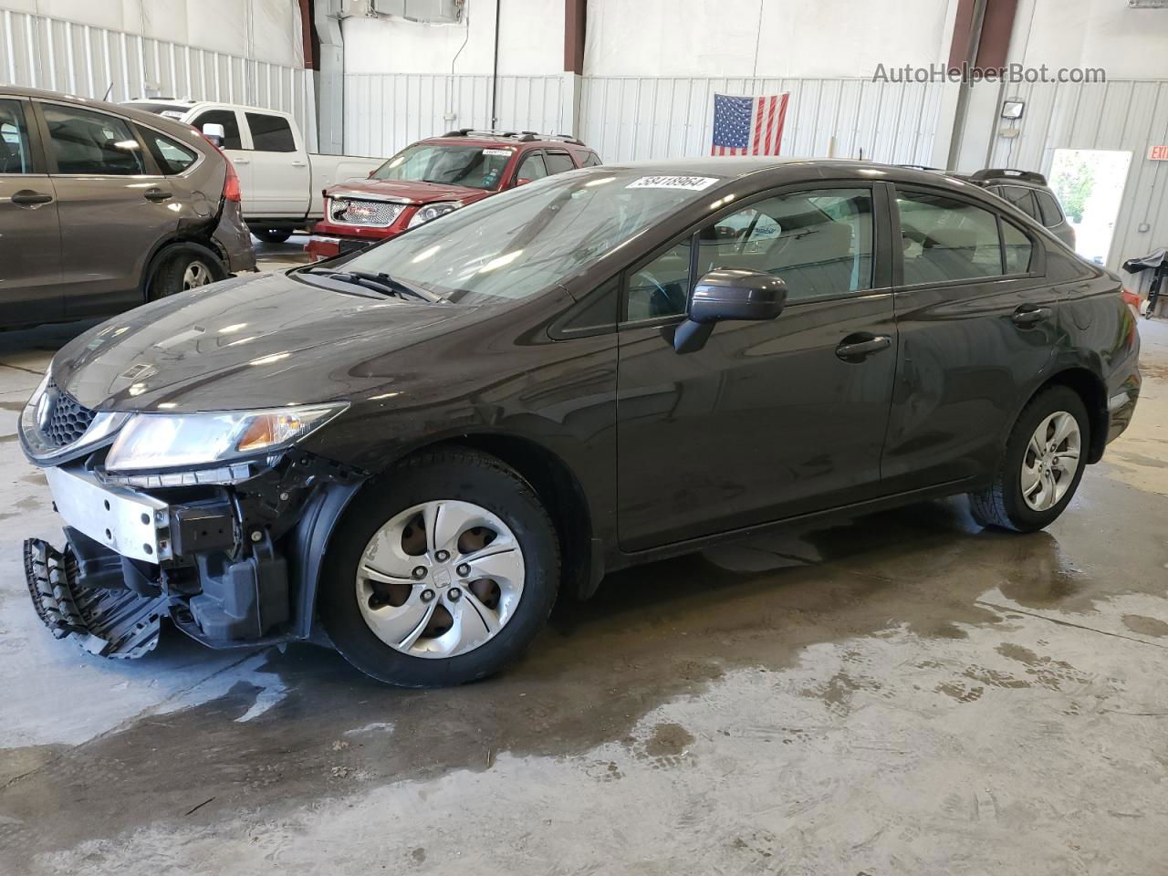 2014 Honda Civic Lx Black vin: 2HGFB2F51EH544157