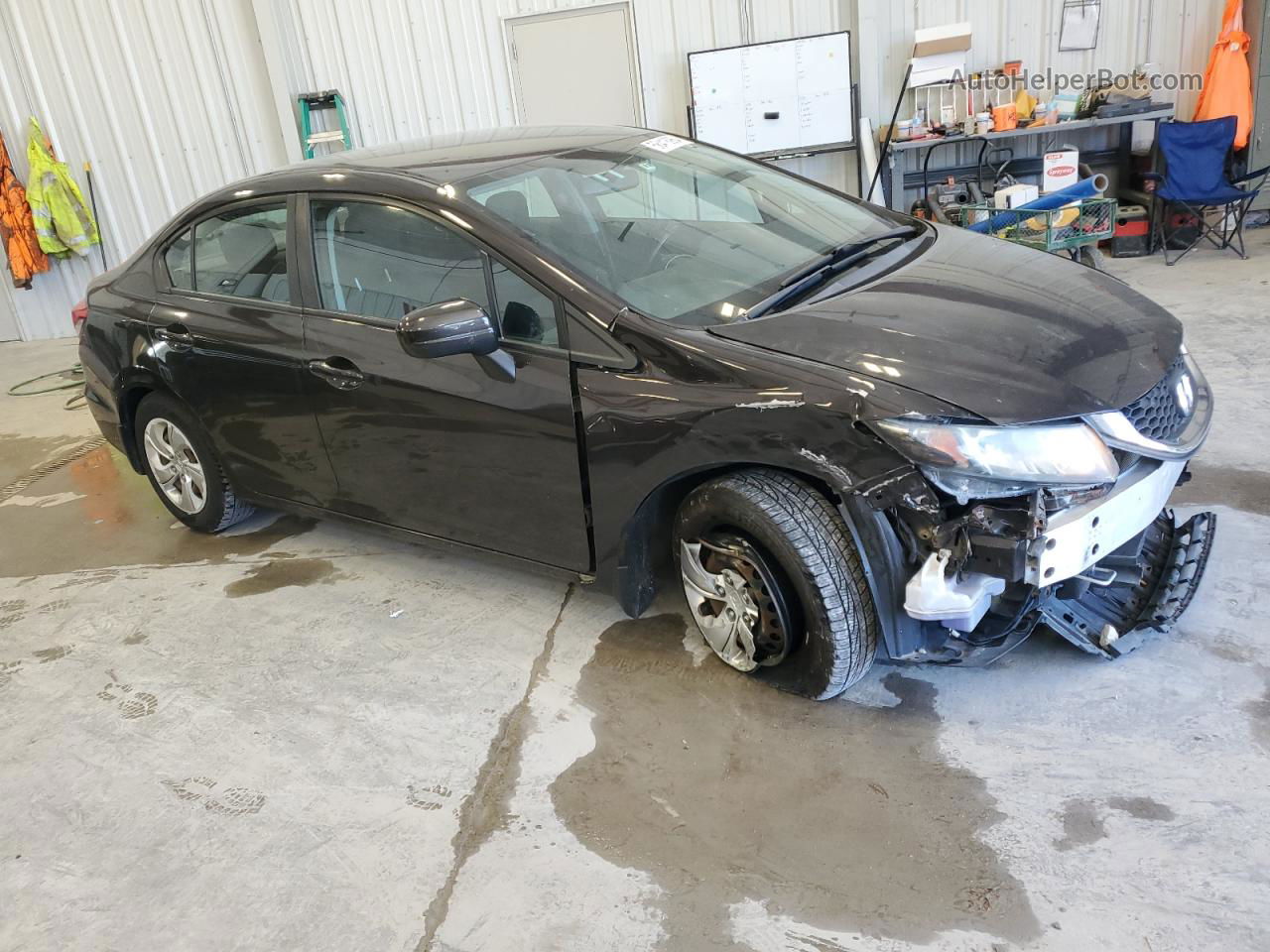 2014 Honda Civic Lx Черный vin: 2HGFB2F51EH544157