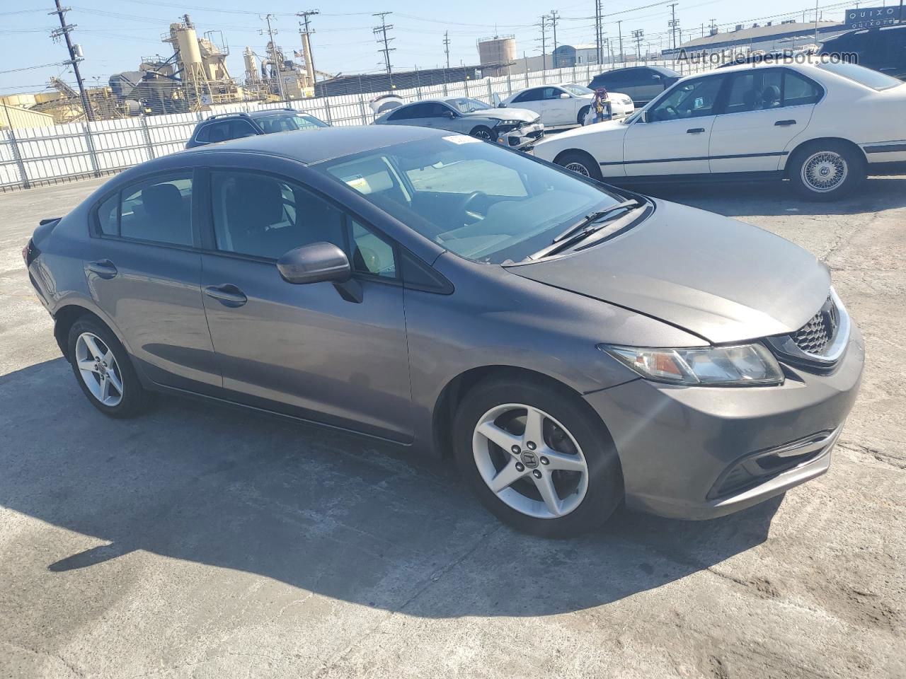 2015 Honda Civic Lx Gray vin: 2HGFB2F51FH556553