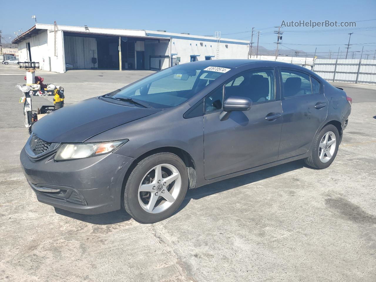 2015 Honda Civic Lx Gray vin: 2HGFB2F51FH556553