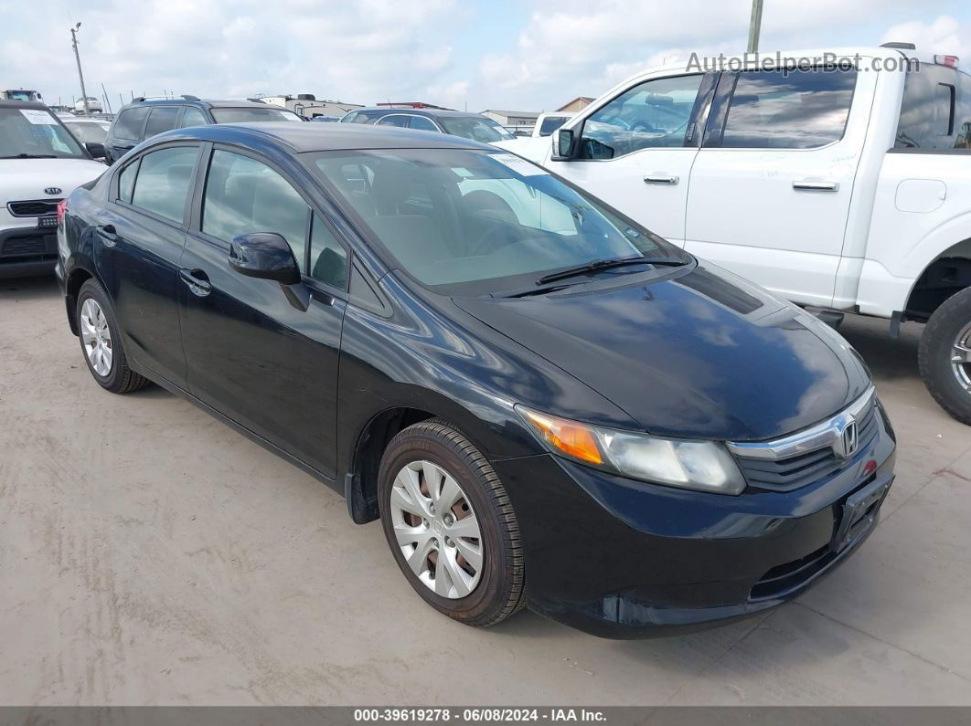 2012 Honda Civic Lx Черный vin: 2HGFB2F52CH327990