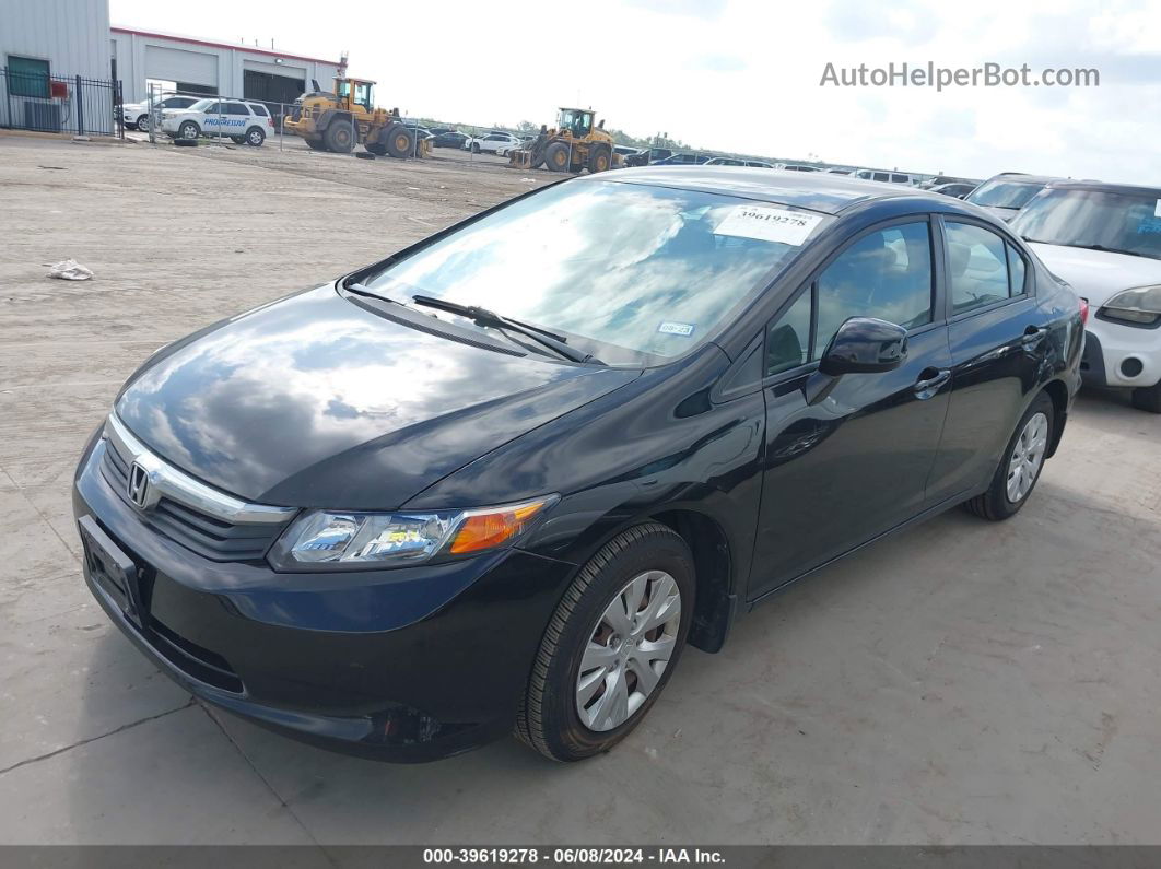 2012 Honda Civic Lx Черный vin: 2HGFB2F52CH327990