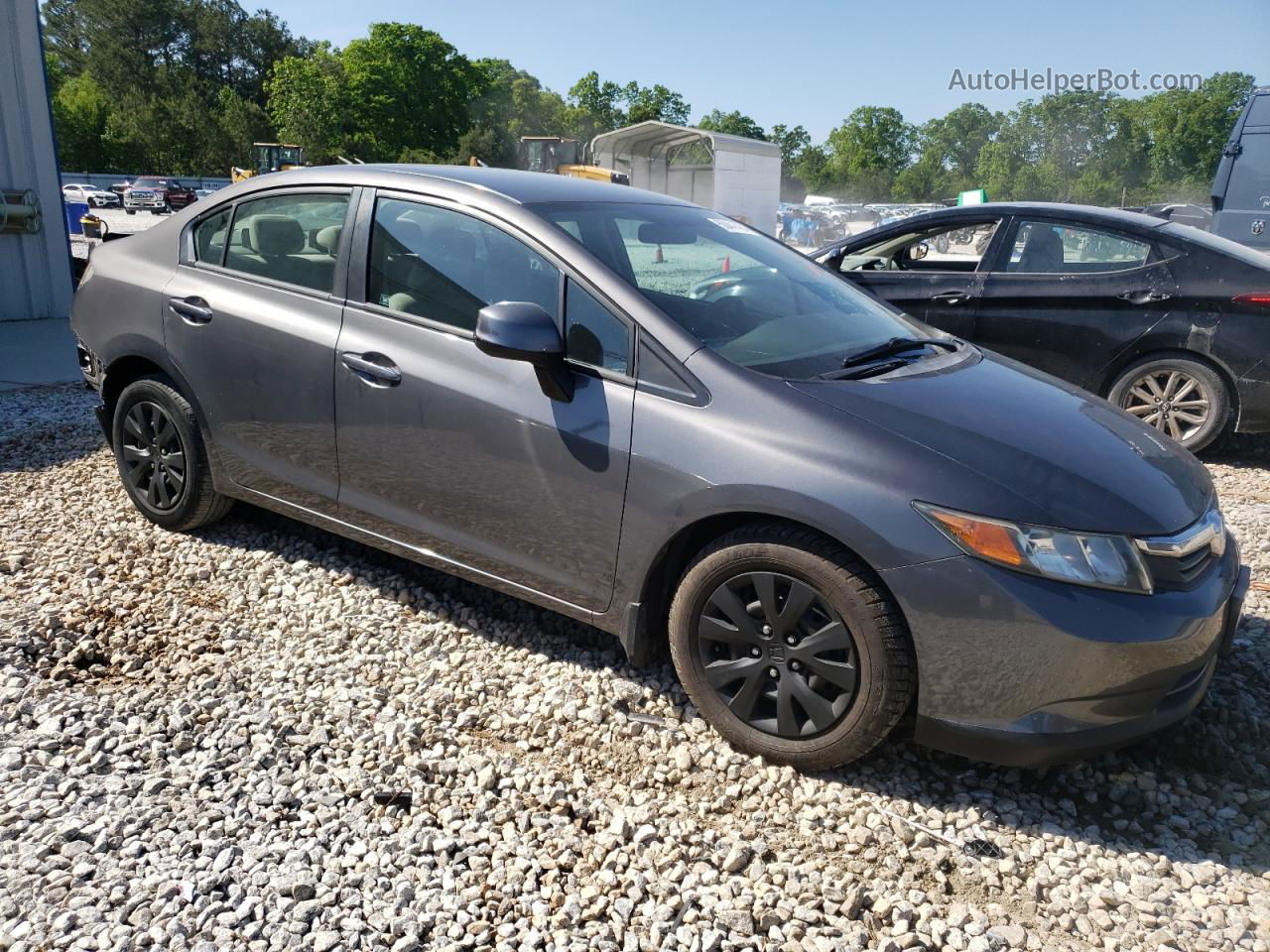 2012 Honda Civic Lx Brown vin: 2HGFB2F52CH597298