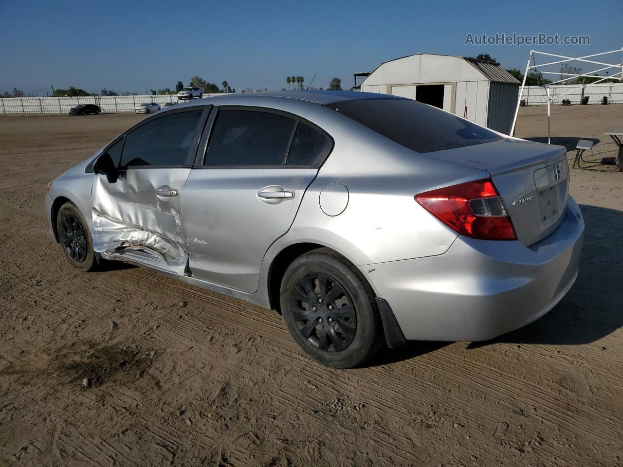 2012 Honda Civic Lx Silver vin: 2HGFB2F52CH599312