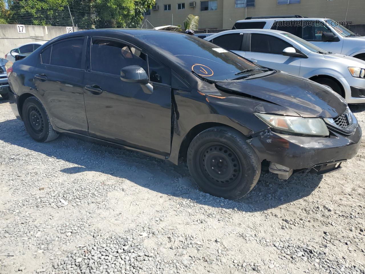 2013 Honda Civic Lx Black vin: 2HGFB2F52DH514129