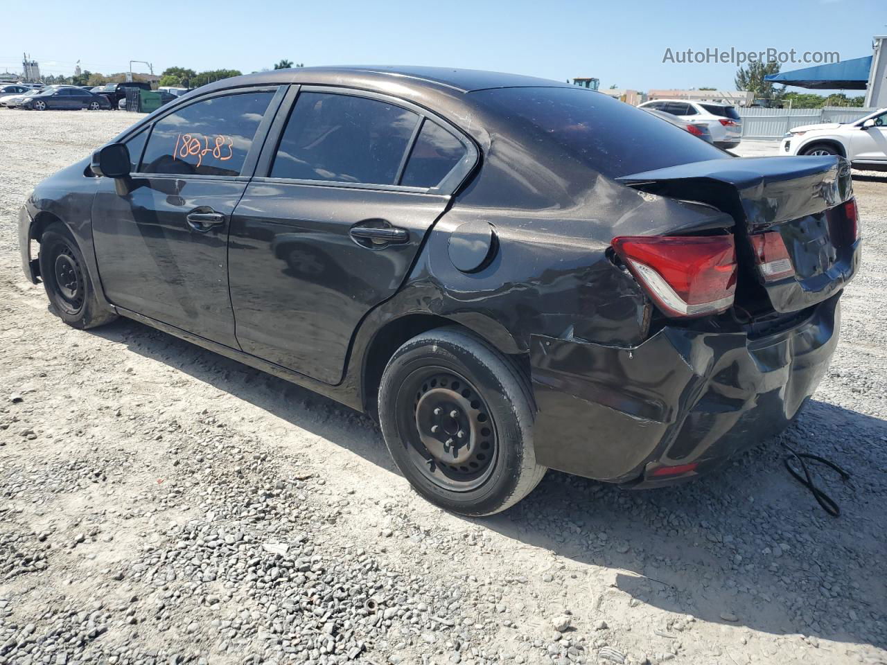 2013 Honda Civic Lx Black vin: 2HGFB2F52DH514129