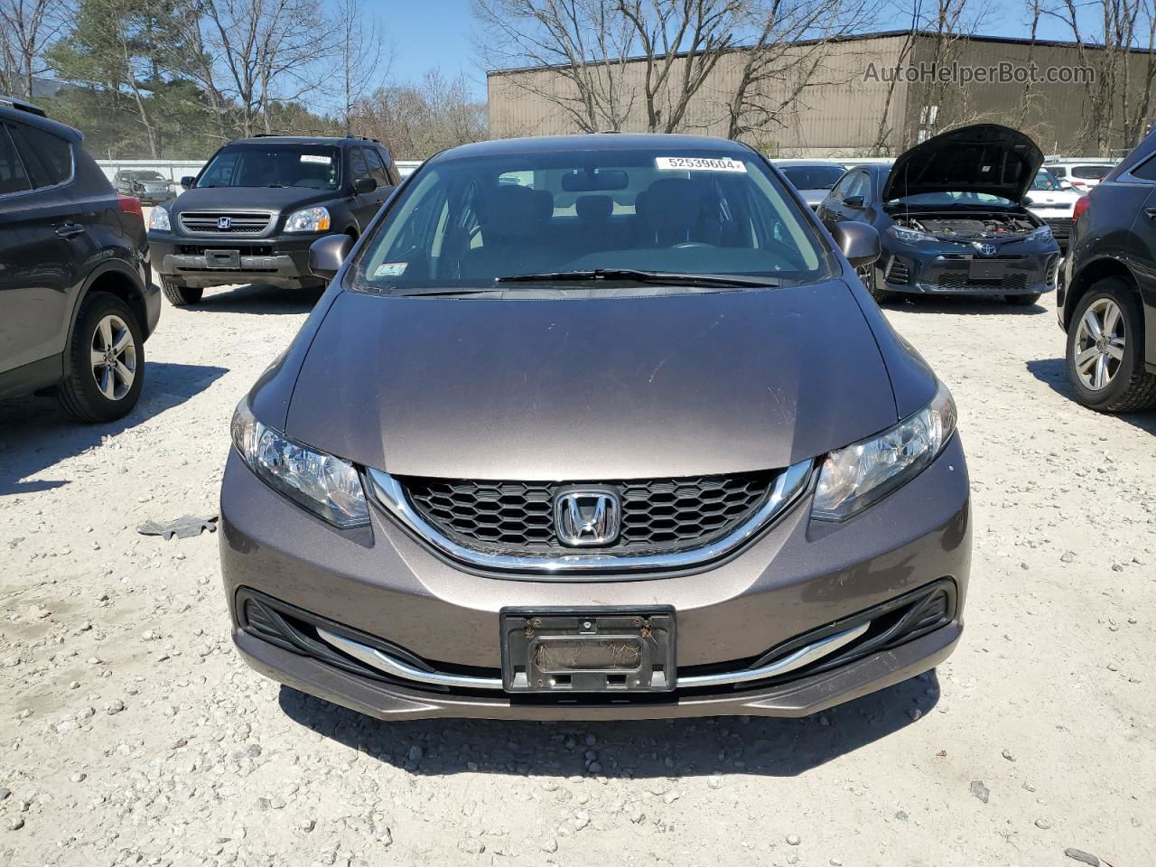 2013 Honda Civic Lx Brown vin: 2HGFB2F52DH548359