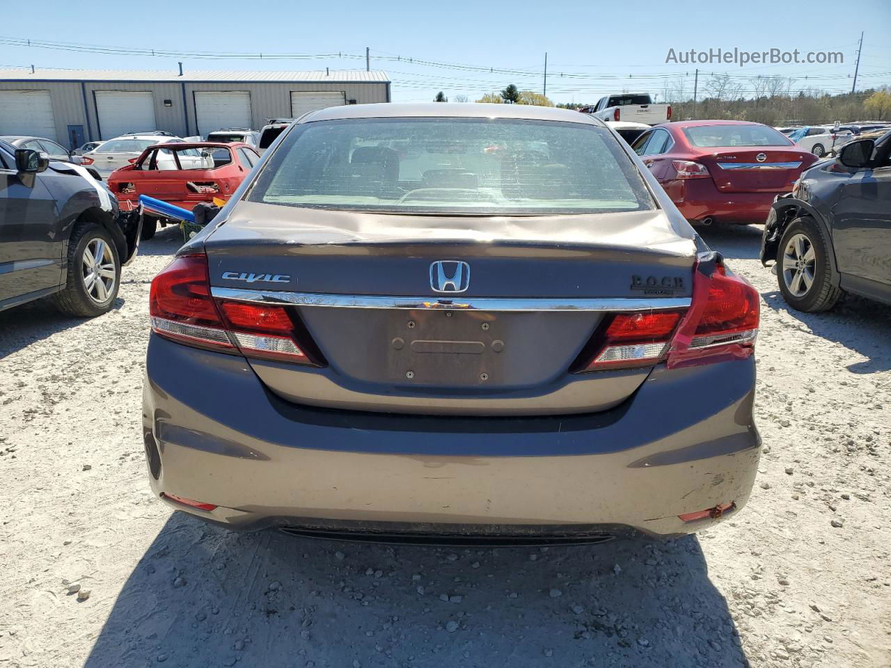 2013 Honda Civic Lx Brown vin: 2HGFB2F52DH548359