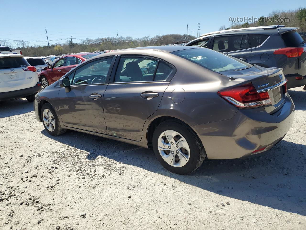 2013 Honda Civic Lx Brown vin: 2HGFB2F52DH548359