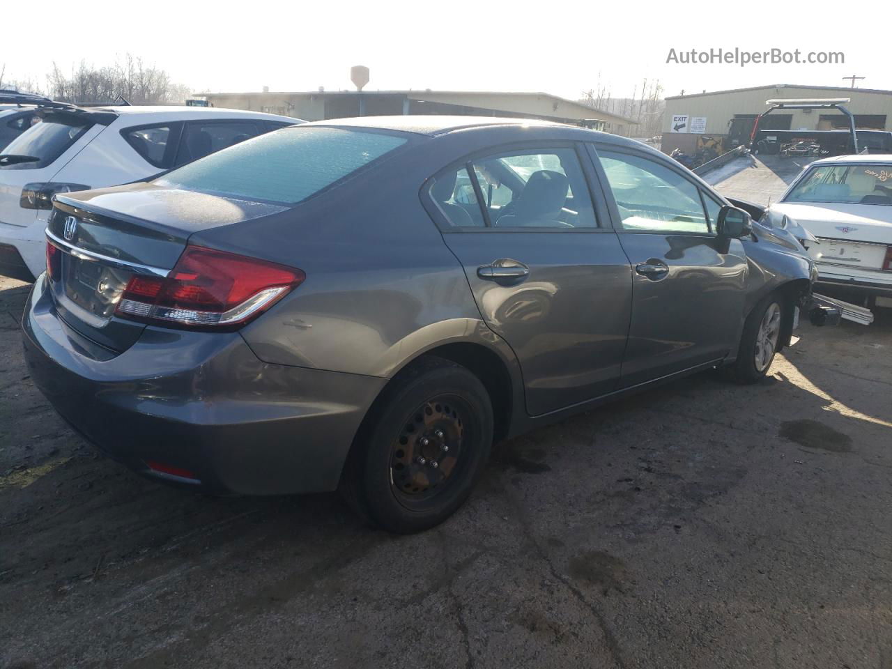 2013 Honda Civic Lx Gray vin: 2HGFB2F52DH561161