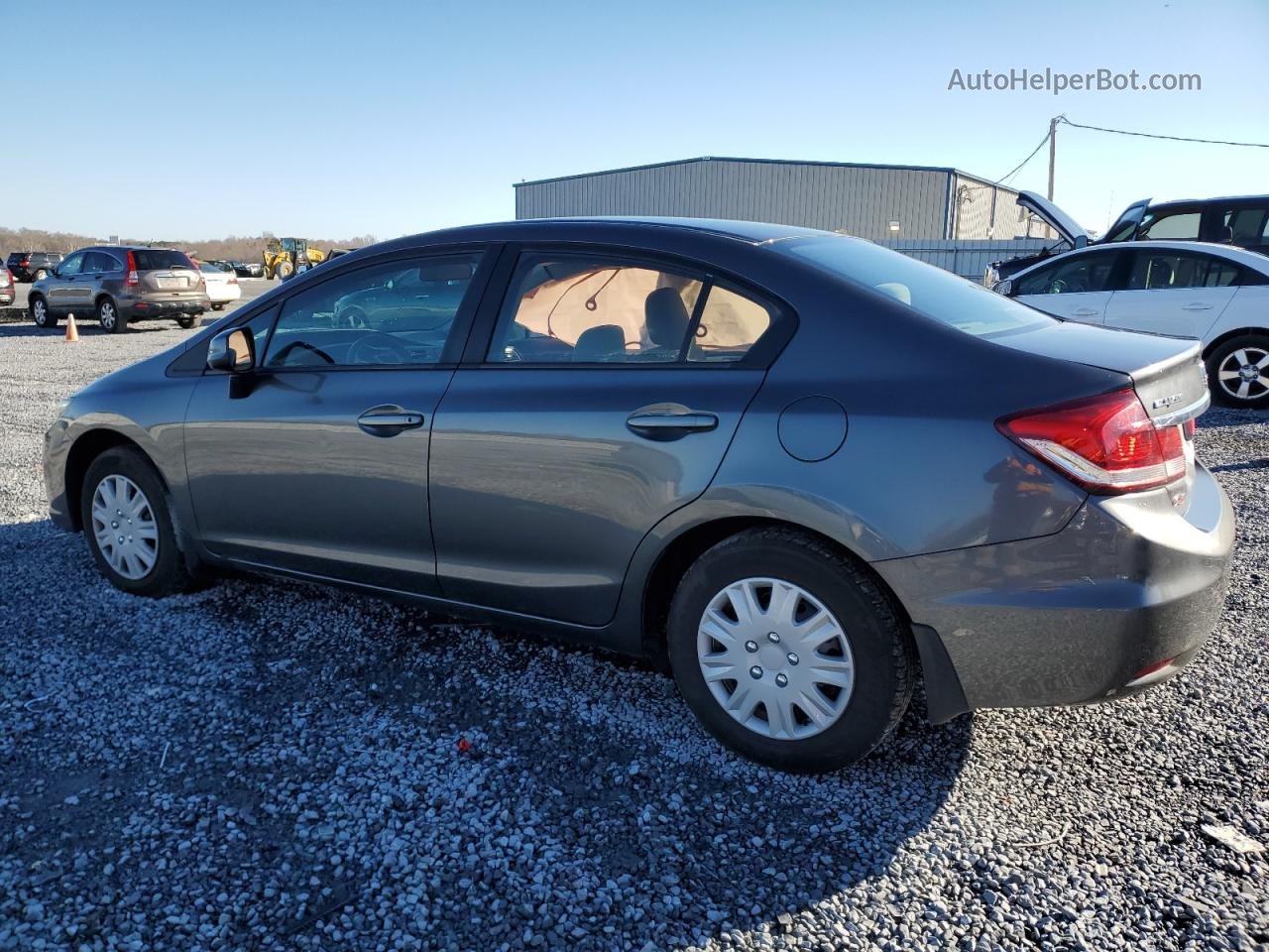 2013 Honda Civic Lx Gray vin: 2HGFB2F52DH573567