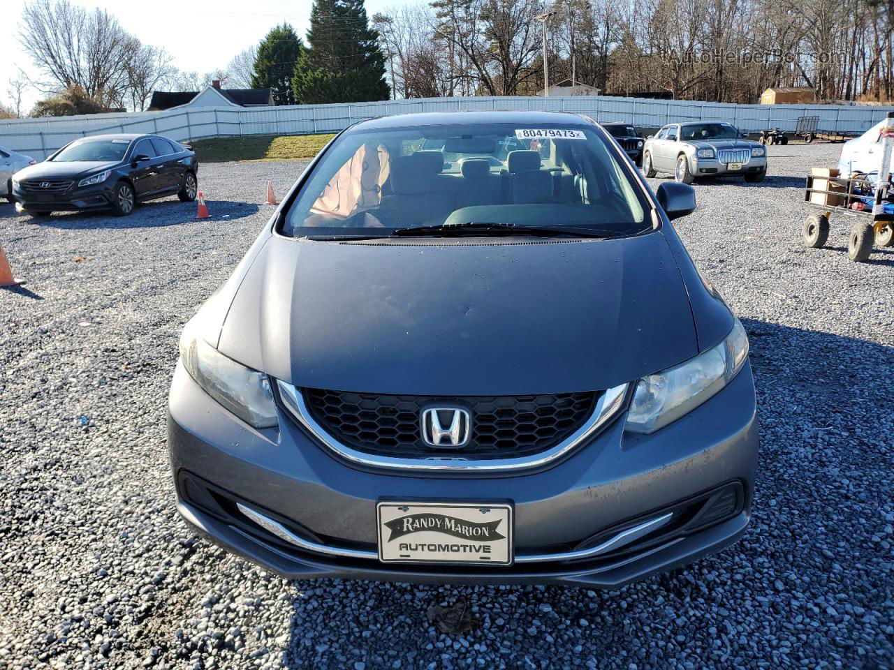 2013 Honda Civic Lx Gray vin: 2HGFB2F52DH573567