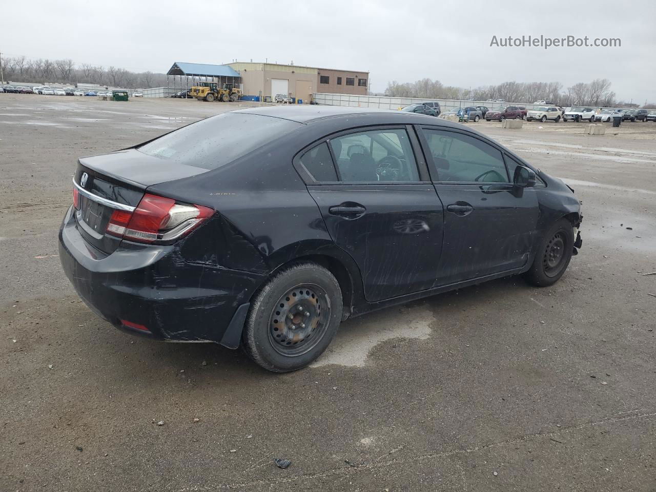 2013 Honda Civic Lx Black vin: 2HGFB2F52DH581183