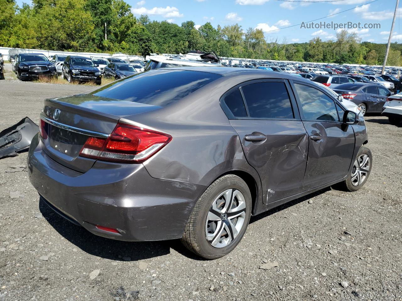 2013 Honda Civic Lx Gray vin: 2HGFB2F52DH585184