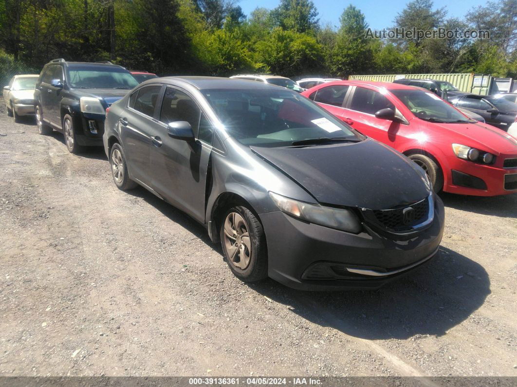 2013 Honda Civic Lx Gray vin: 2HGFB2F52DH599442