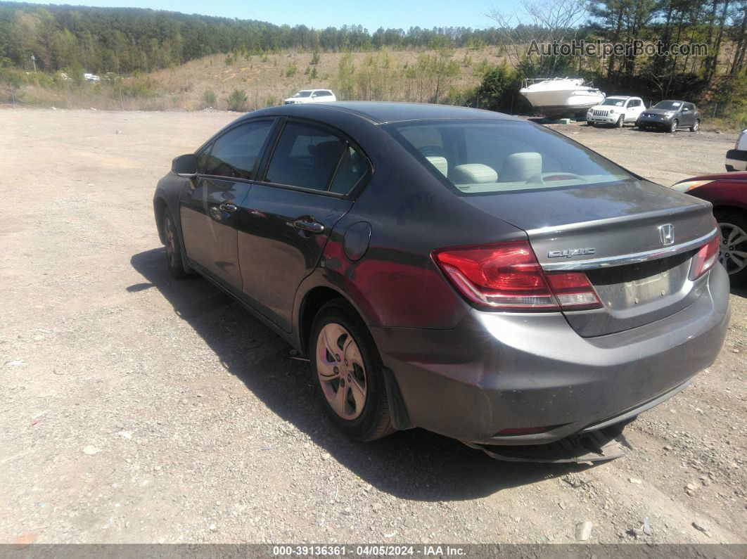 2013 Honda Civic Lx Gray vin: 2HGFB2F52DH599442