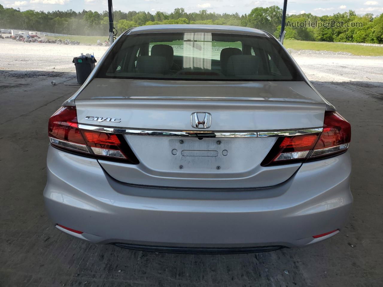 2013 Honda Civic Lx Silver vin: 2HGFB2F52DH602159