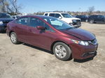 2014 Honda Civic Lx Burgundy vin: 2HGFB2F52EH508316