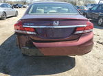 2014 Honda Civic Lx Burgundy vin: 2HGFB2F52EH508316