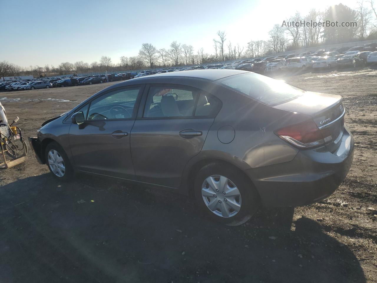 2014 Honda Civic Lx Gray vin: 2HGFB2F52EH535550