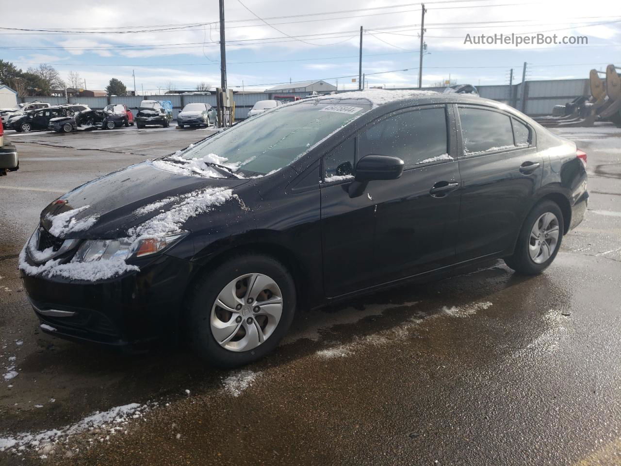 2015 Honda Civic Lx Black vin: 2HGFB2F52FH517437