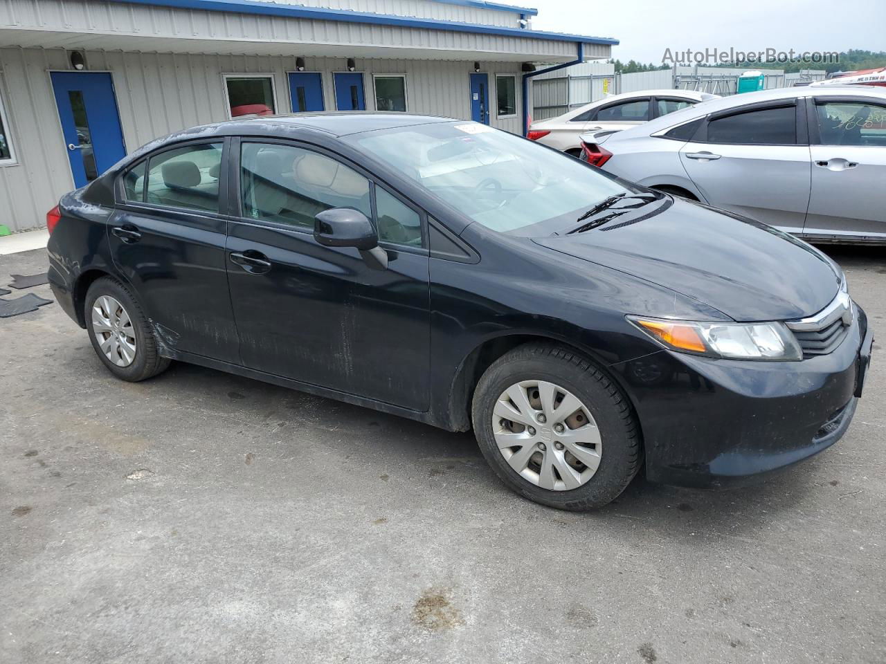 2012 Honda Civic Lx Black vin: 2HGFB2F53CH516843