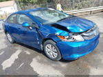 2012 Honda Civic Lx Blue vin: 2HGFB2F53CH533156