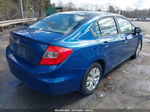 2012 Honda Civic Lx Синий vin: 2HGFB2F53CH533156