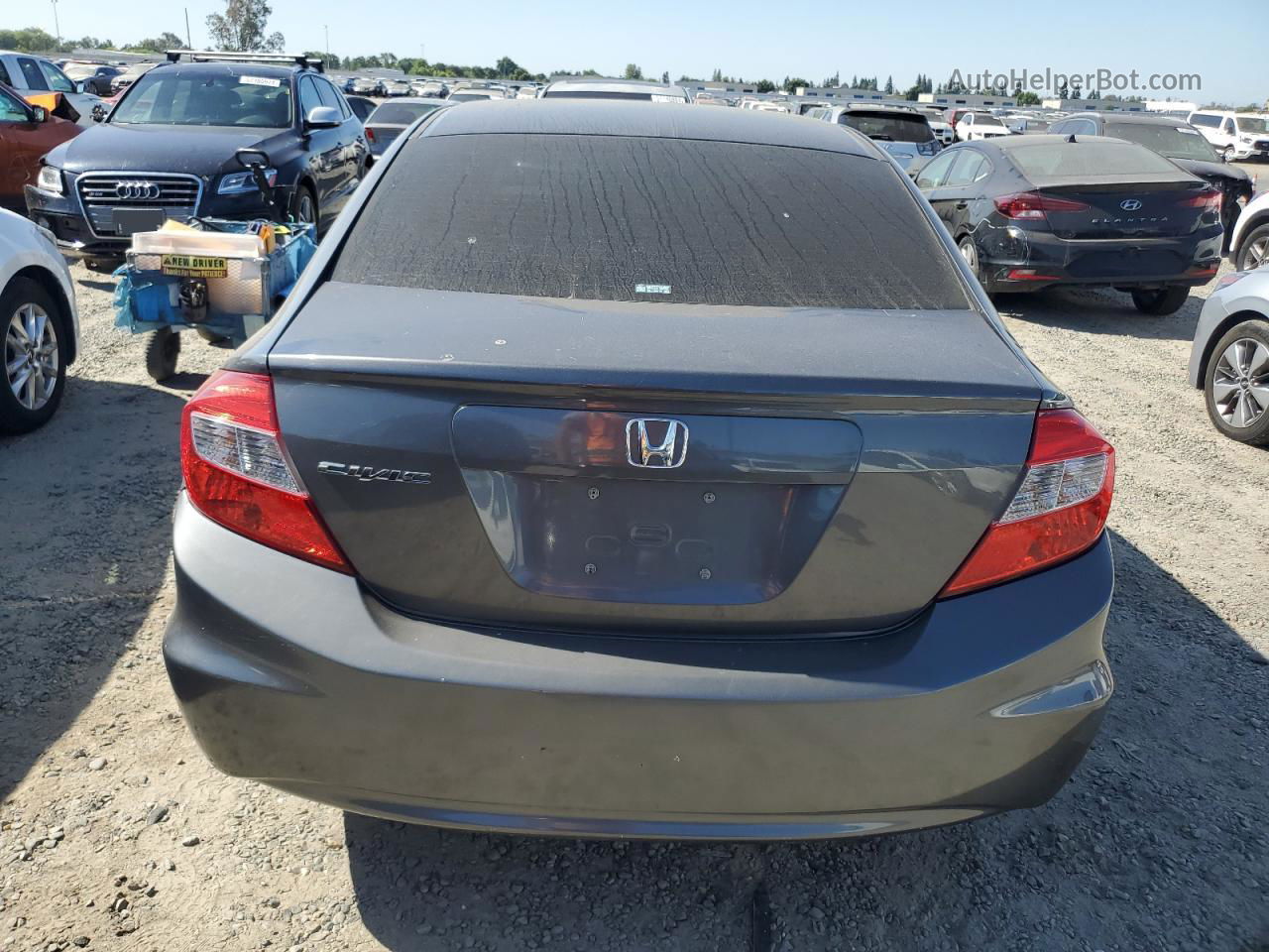 2012 Honda Civic Lx Gray vin: 2HGFB2F53CH563564