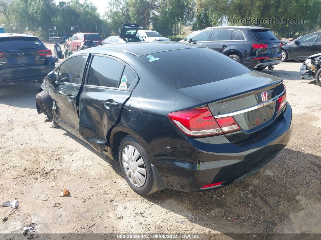 2013 Honda Civic Lx Black vin: 2HGFB2F53DH301979