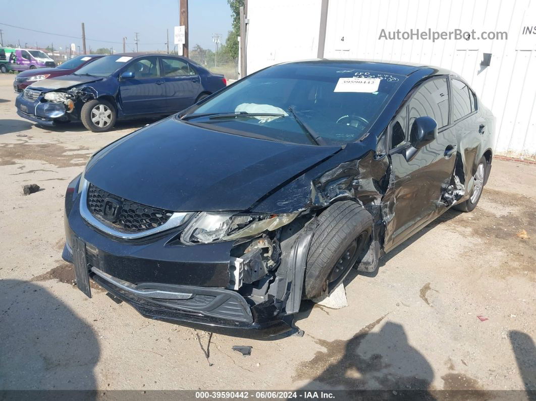 2013 Honda Civic Lx Black vin: 2HGFB2F53DH301979