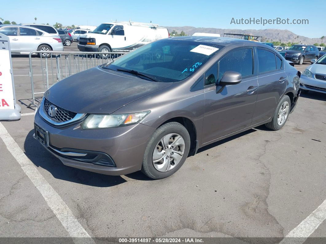 2013 Honda Civic Lx Gray vin: 2HGFB2F53DH509974