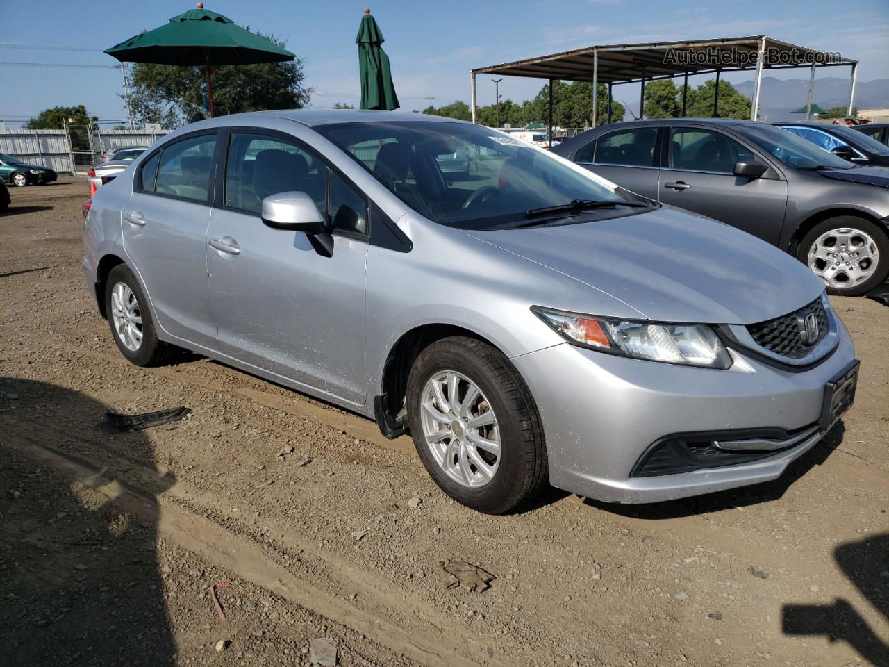 2013 Honda Civic Lx Silver vin: 2HGFB2F53DH560715