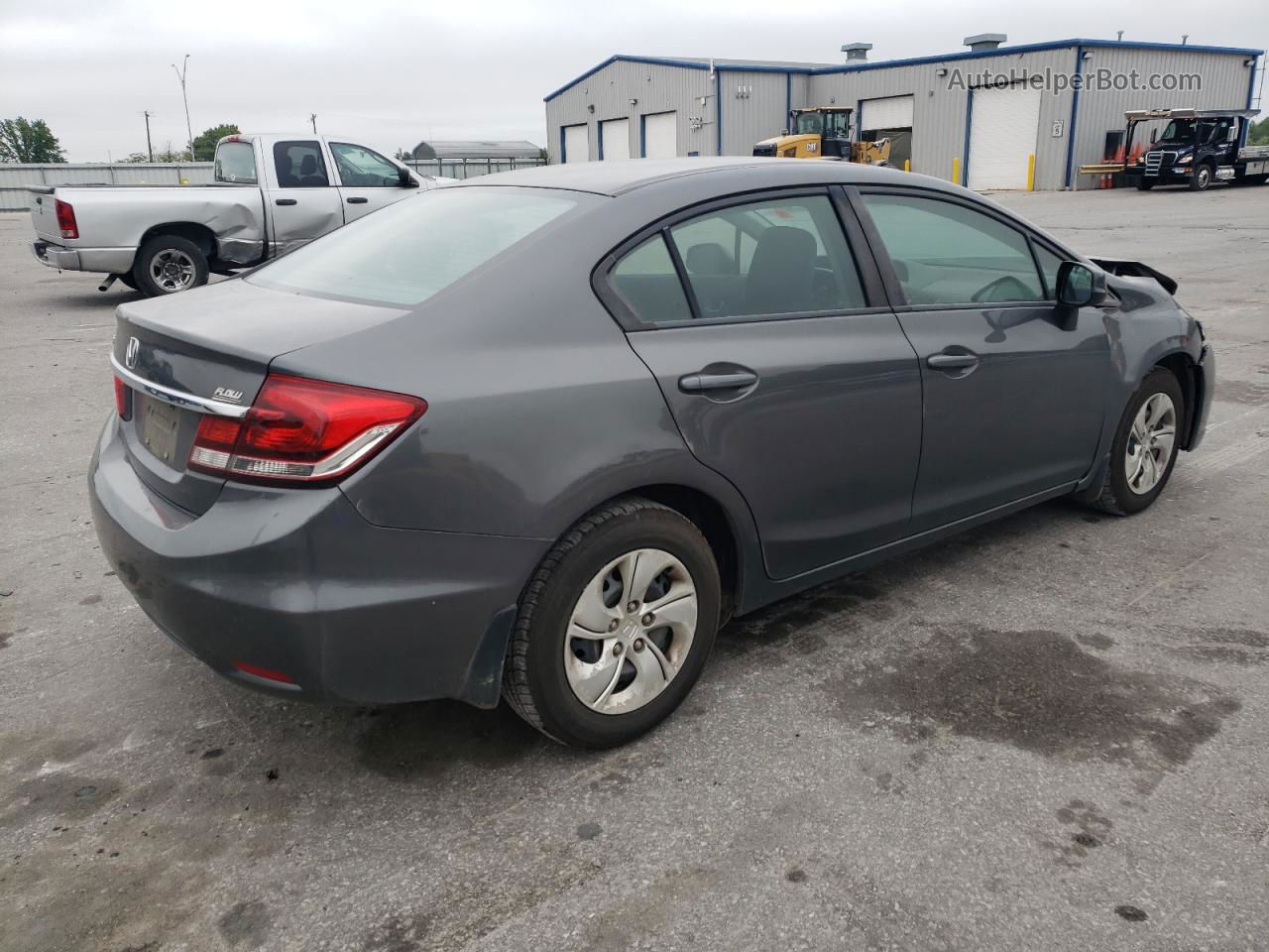 2013 Honda Civic Lx Gray vin: 2HGFB2F53DH562464