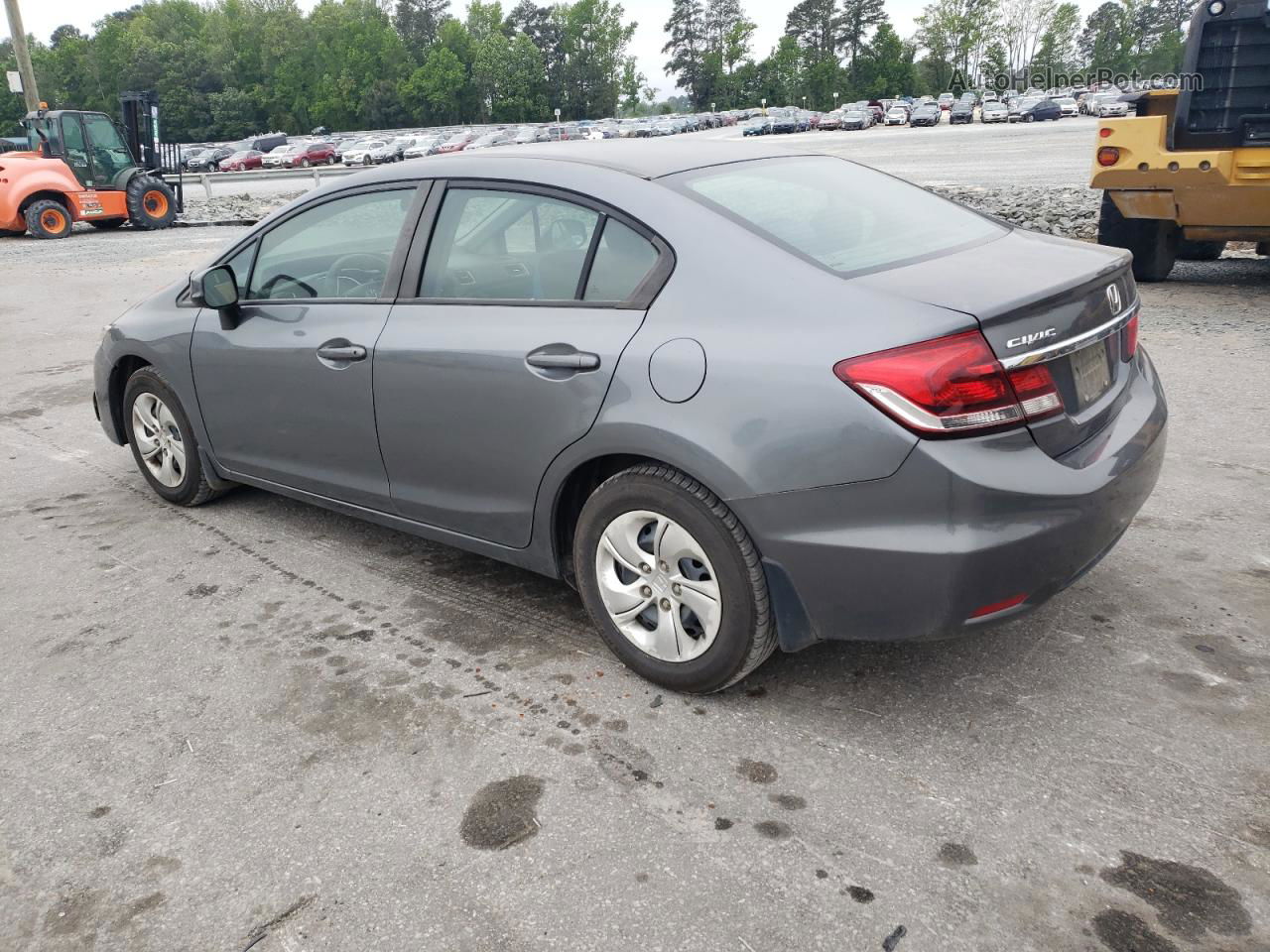 2013 Honda Civic Lx Gray vin: 2HGFB2F53DH562464