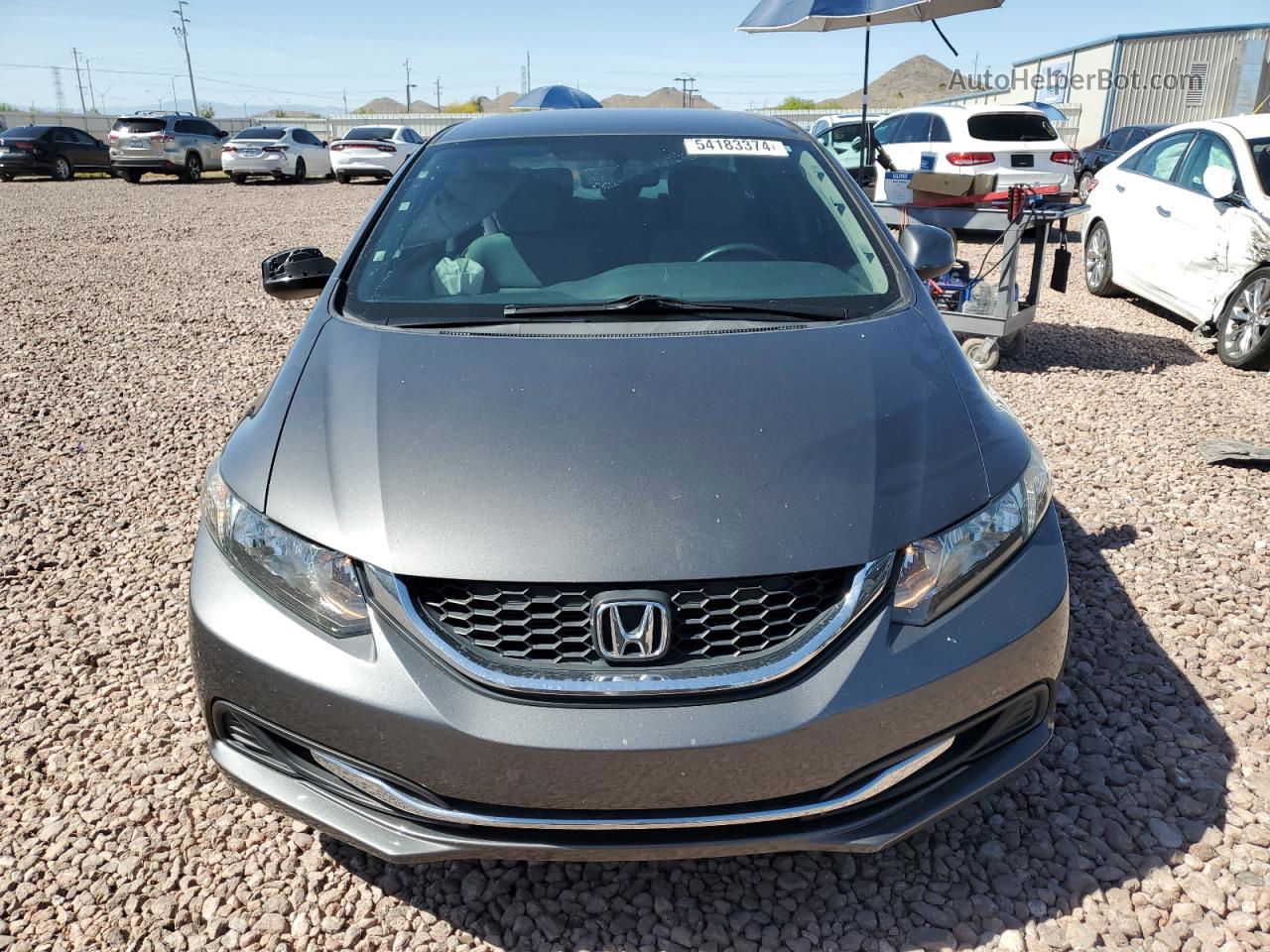 2013 Honda Civic Lx Gray vin: 2HGFB2F53DH565459