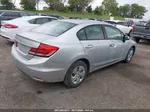 2013 Honda Civic Lx Silver vin: 2HGFB2F53DH588756