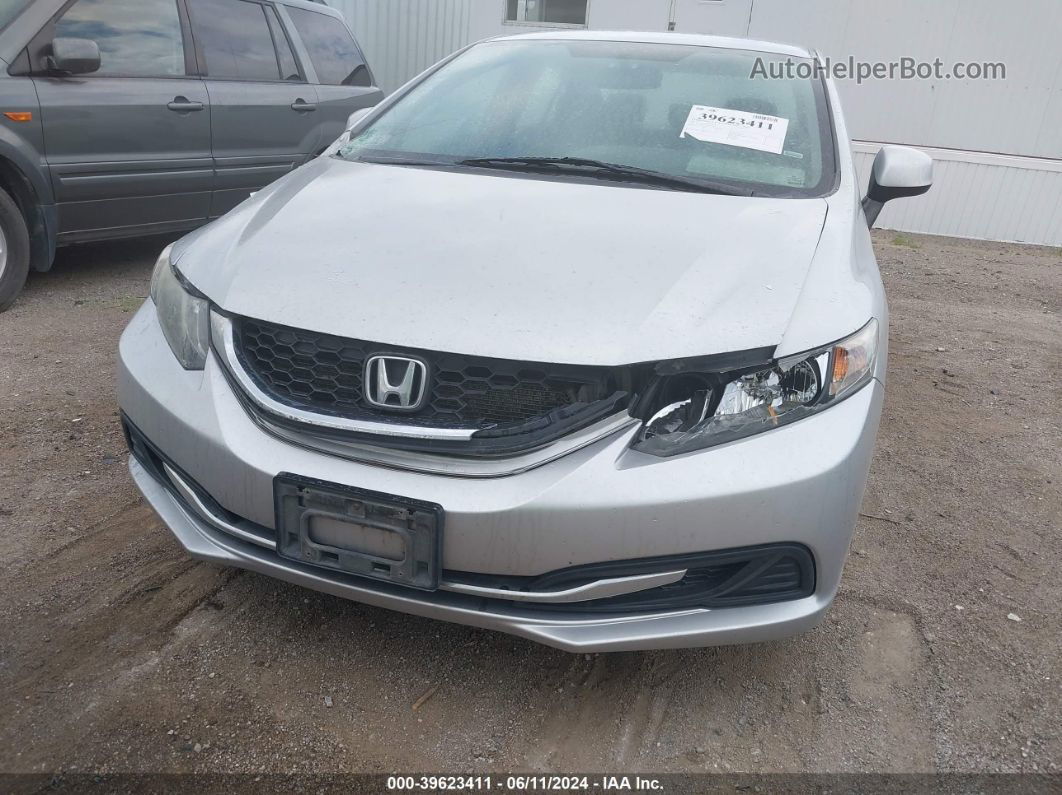 2013 Honda Civic Lx Silver vin: 2HGFB2F53DH588756