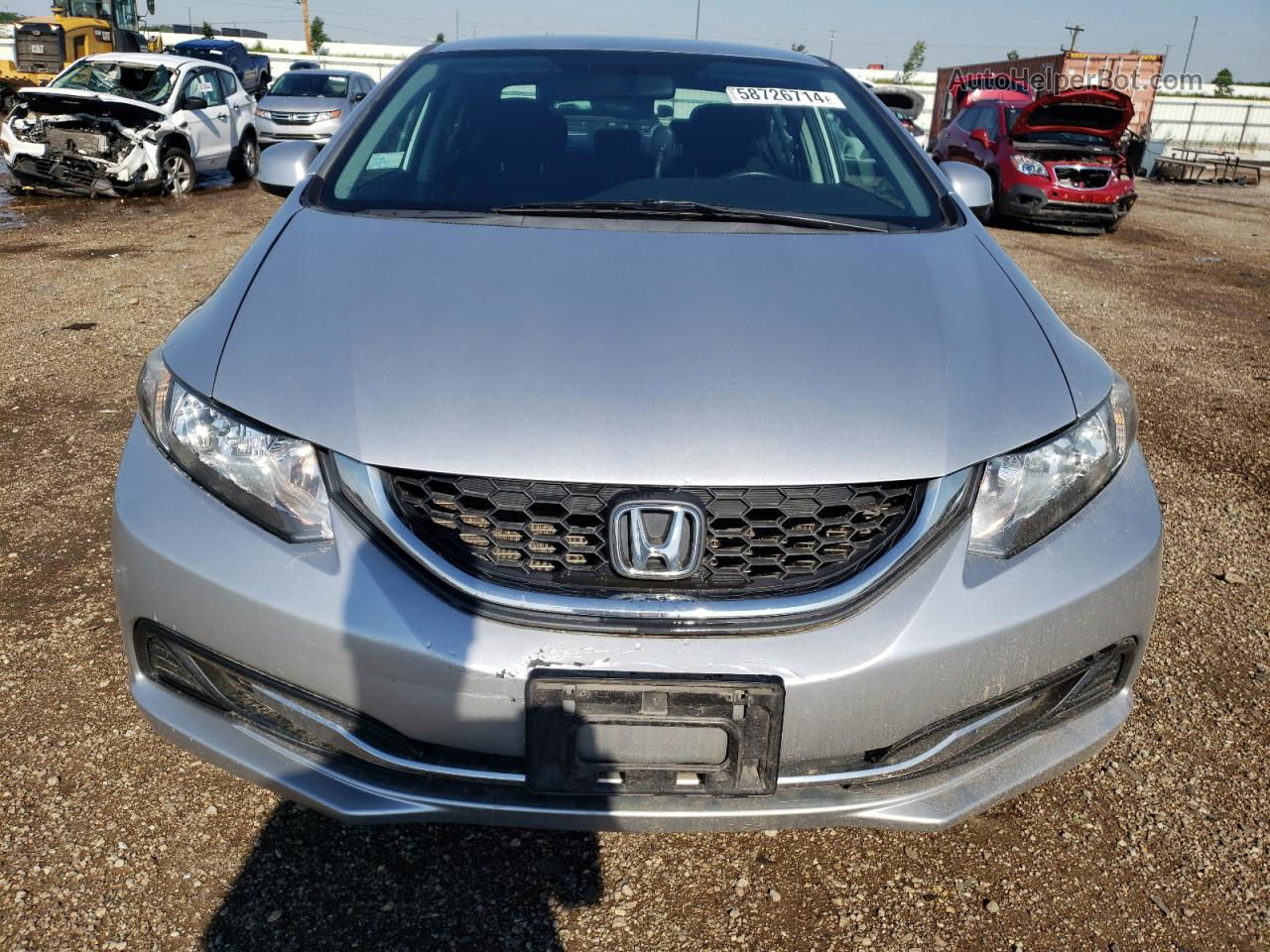 2013 Honda Civic Lx Silver vin: 2HGFB2F53DH591799