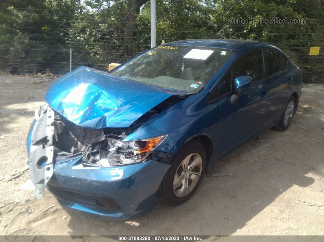 2014 Honda Civic Sedan Lx Blue vin: 2HGFB2F53EH521057