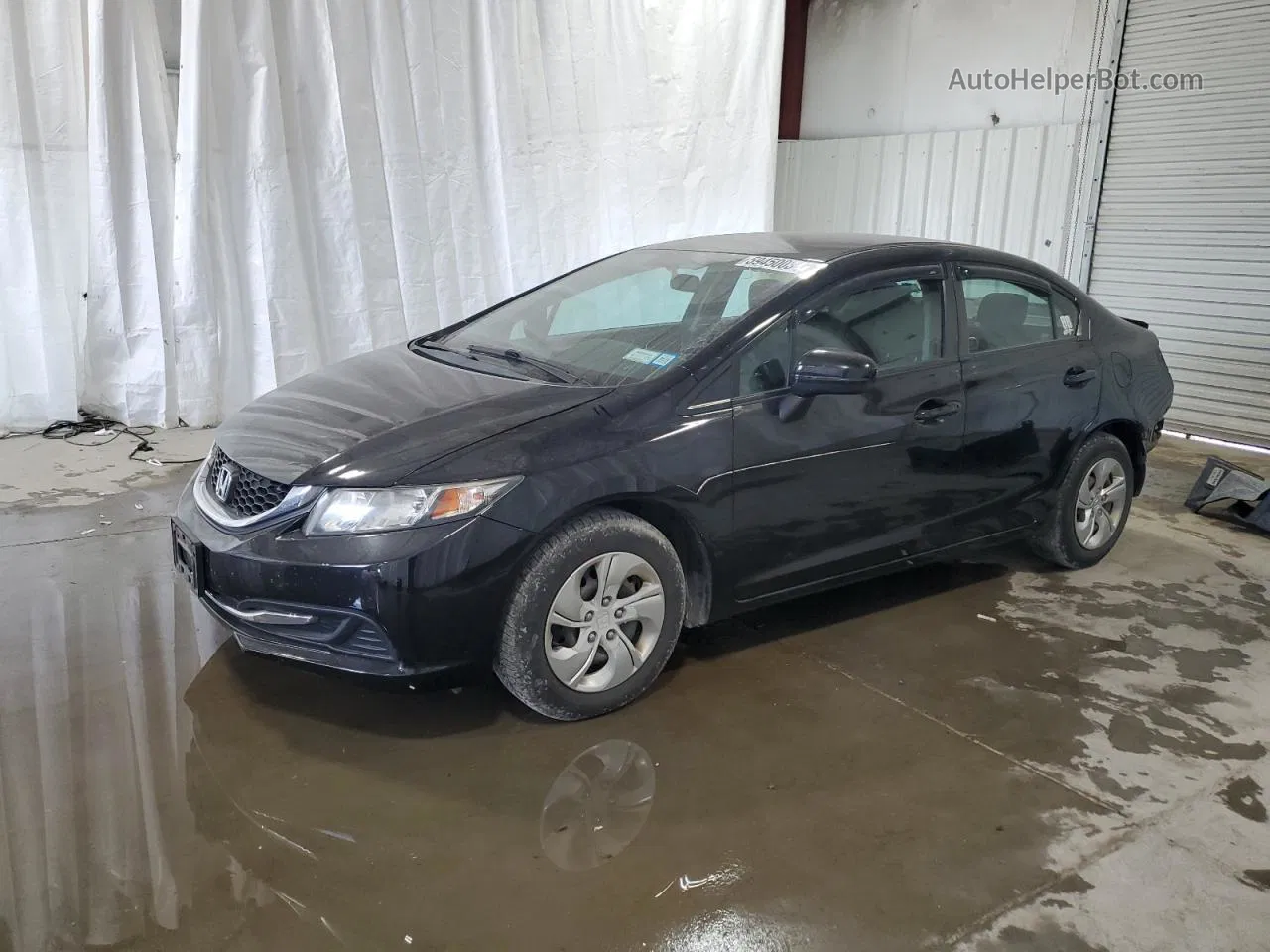 2014 Honda Civic Lx Black vin: 2HGFB2F53EH522113