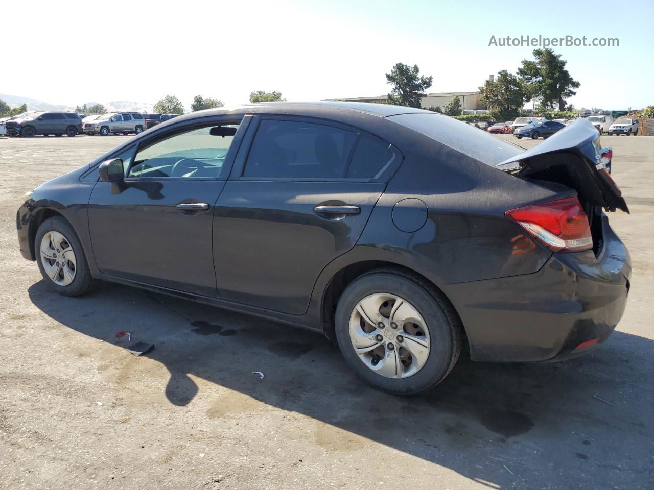 2014 Honda Civic Lx Black vin: 2HGFB2F53EH548002