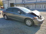 2012 Honda Civic Lx Gray vin: 2HGFB2F54CH314612