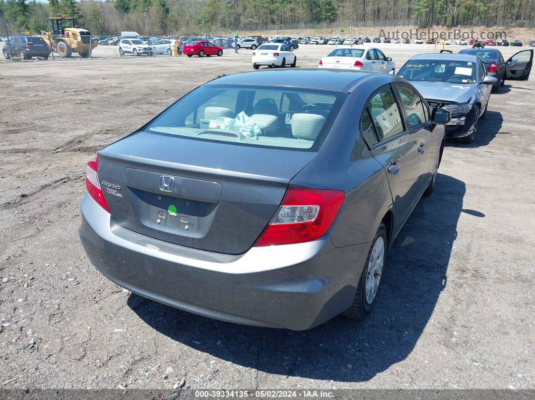 2012 Honda Civic Lx Gray vin: 2HGFB2F54CH317414