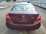 2012 Honda Civic Lx Бордовый vin: 2HGFB2F54CH572712