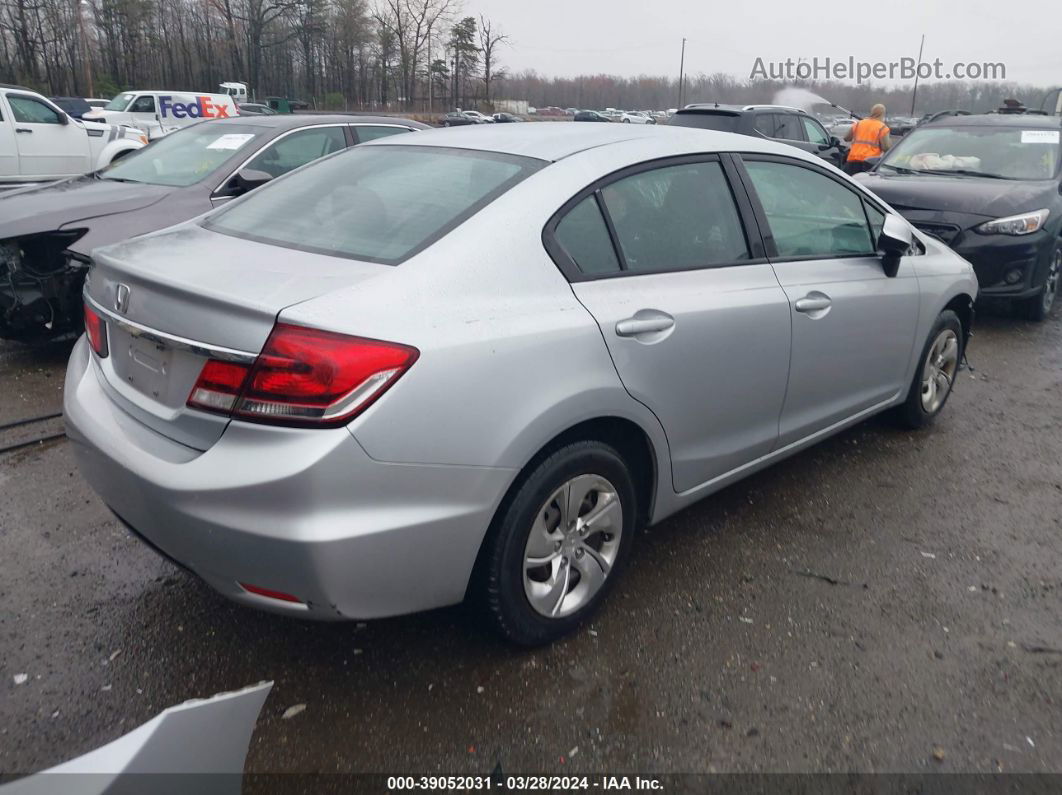 2013 Honda Civic Lx Silver vin: 2HGFB2F54DH542708