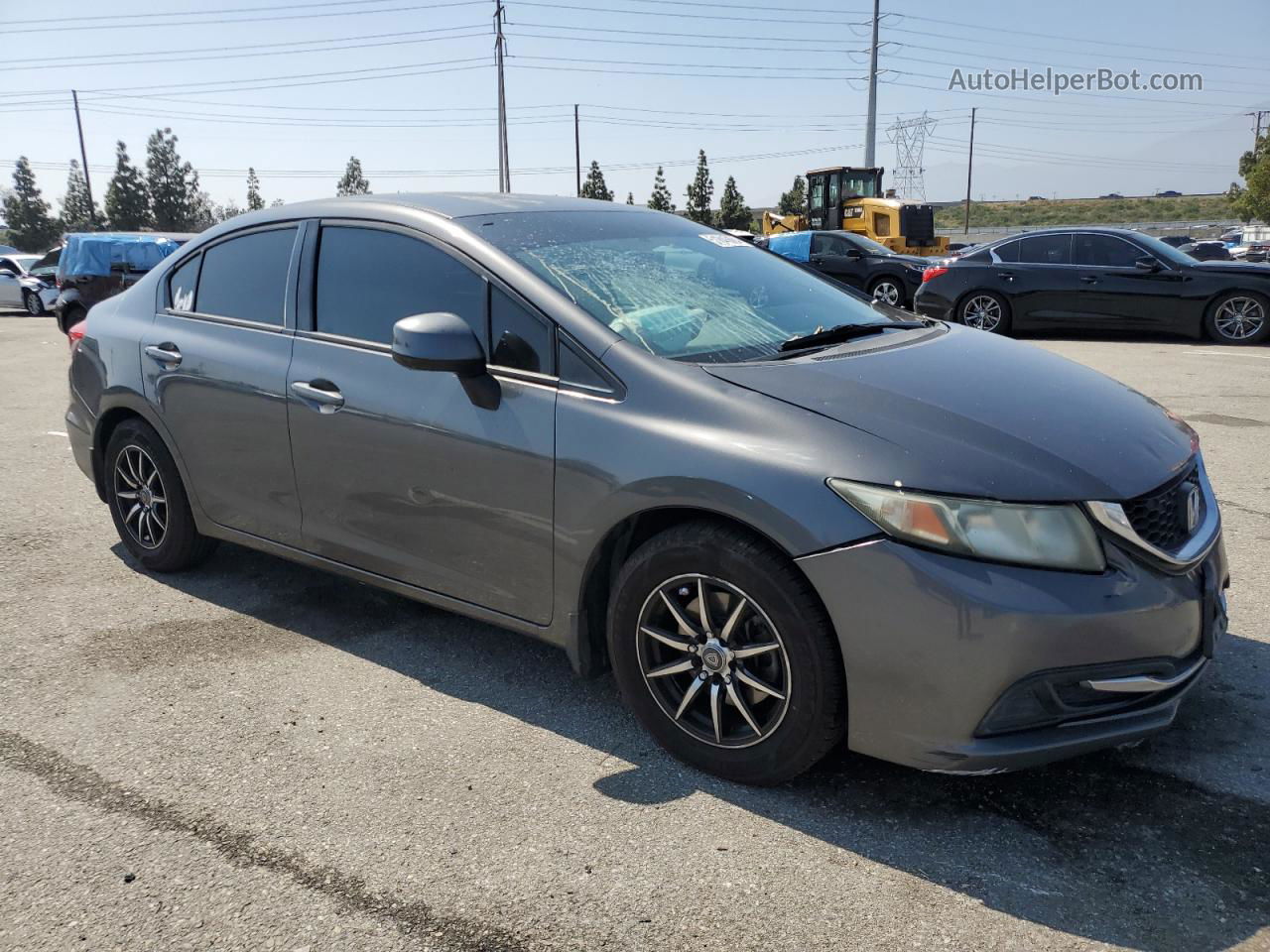 2013 Honda Civic Lx Серый vin: 2HGFB2F54DH545415